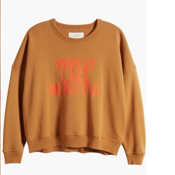 THE GREAT. The Teammate Lake Beautiful Sweatshirt Size 1 /Small - Picture 12 of 15
